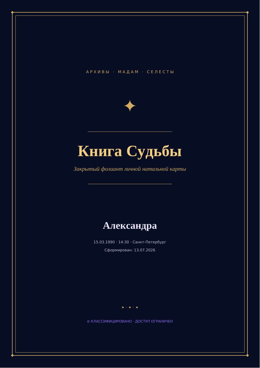 Книга Судьбы — обложка